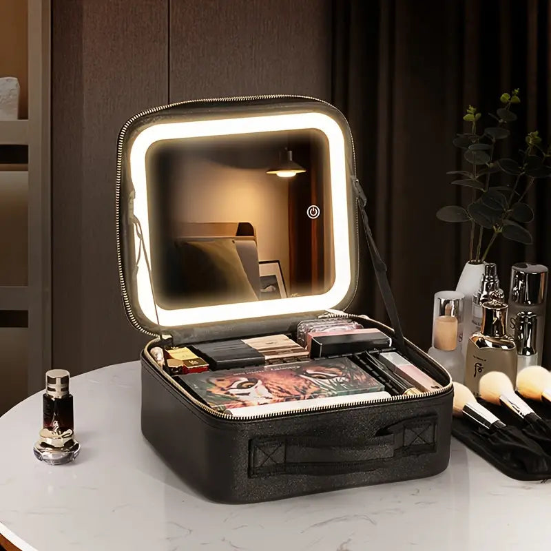 LED Travel Makeup Case